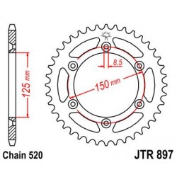 ZEBATKA NAPĘDZANA JT JTR897.
