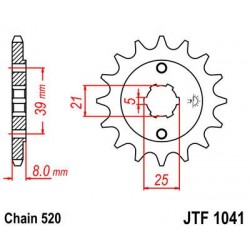 ZEBATKA NAPĘDOWA JT JTF1041.