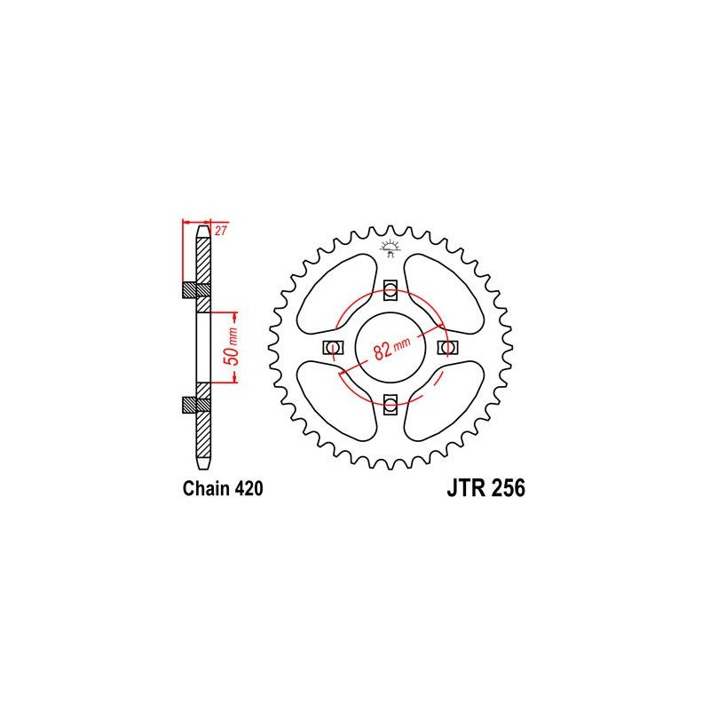 ZEBATKA NAPĘDZANA JT JTR256.