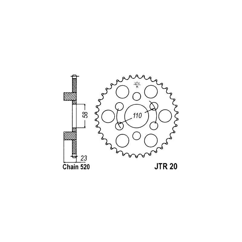 ZEBATKA NAPĘDZANA JT JTR20.