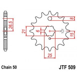 ZEBATKA NAPĘDOWA JT JTF509.