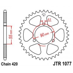 ZEBATKA NAPĘDZANA JT JTR1077.