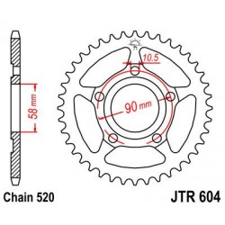 ZEBATKA NAPĘDZANA JT JTR604.