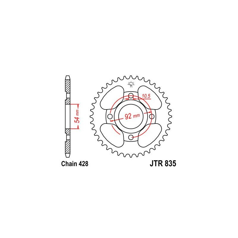 ZEBATKA NAPĘDZANA JT JTR835.