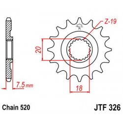 ZEBATKA NAPĘDOWA JT JTF326.