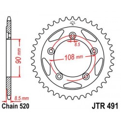 ZEBATKA NAPĘDZANA JT JTR491.