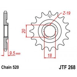 ZEBATKA NAPĘDOWA JT JTF268.