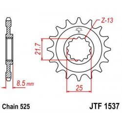 ZEBATKA NAPĘDOWA JT JTF1537.
