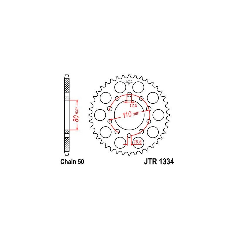 ZEBATKA NAPĘDZANA JT JTR1334.