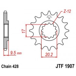 ZEBATKA NAPĘDOWA JT JTF1907.