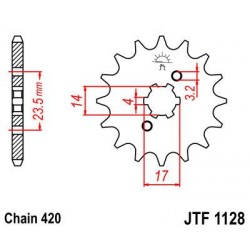 ZEBATKA NAPĘDOWA JT JTF1128.
