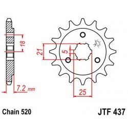 ZEBATKA NAPĘDOWA JT JTF437.