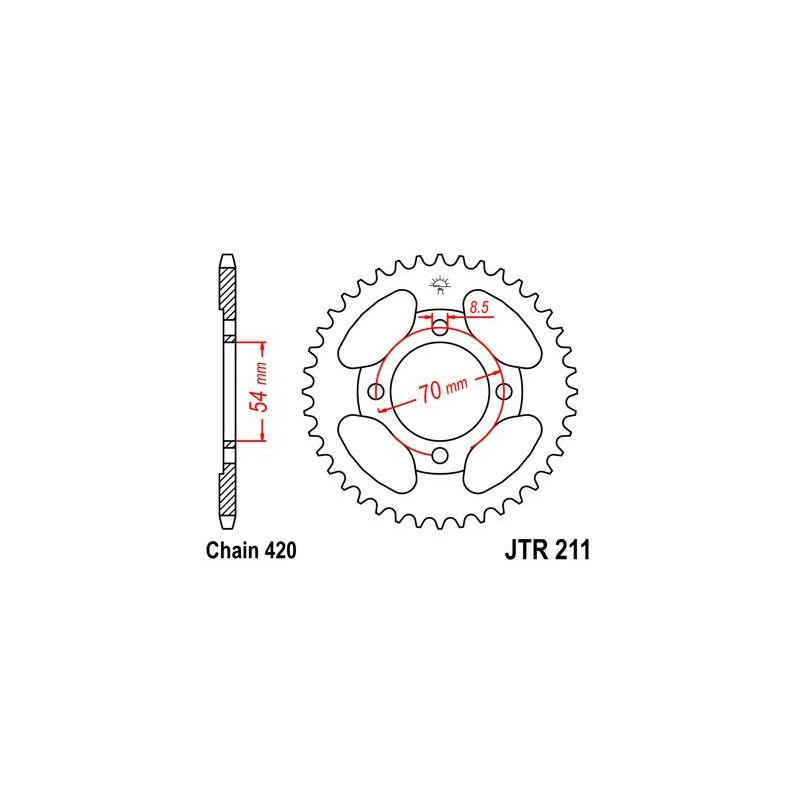 ZEBATKA NAPĘDZANA JT JTR211.