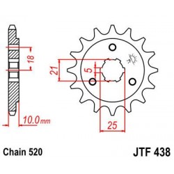 ZEBATKA NAPĘDOWA JT JTF438.