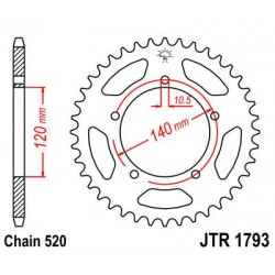 ZEBATKA NAPĘDZANA JT JTR1793.