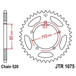 ZEBATKA NAPĘDZANA JT JTR1075.