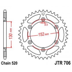 ZEBATKA NAPĘDZANA JT JTR706.