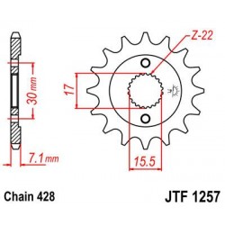 ZEBATKA NAPĘDOWA JT JTF1257.