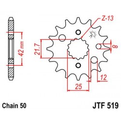 ZEBATKA NAPĘDOWA JT JTF519.