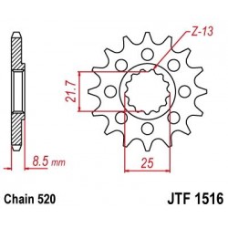 ZEBATKA NAPĘDOWA JT JTF1516.