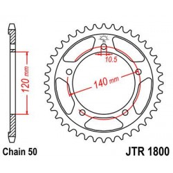 ZEBATKA NAPĘDZANA JT JTR1800.
