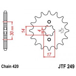 ZEBATKA NAPĘDOWA JT JTF249.