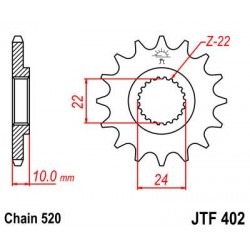 ZEBATKA NAPĘDOWA JT JTF402.