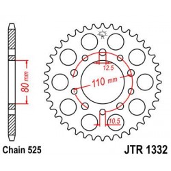 ZEBATKA NAPĘDZANA JT JTR1332.