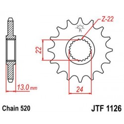 ZEBATKA NAPĘDOWA JT JTF1126.