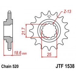 ZEBATKA NAPĘDOWA JT JTF1538.