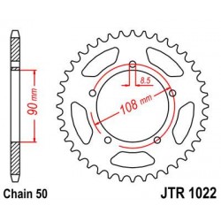 ZEBATKA NAPĘDZANA JT JTR1022.