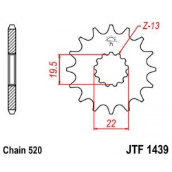 ZEBATKA NAPĘDOWA JT JTF1439.