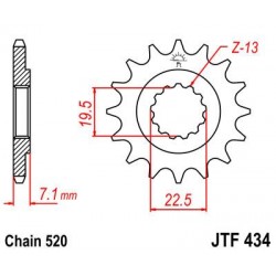 ZEBATKA NAPĘDOWA JT JTF434.