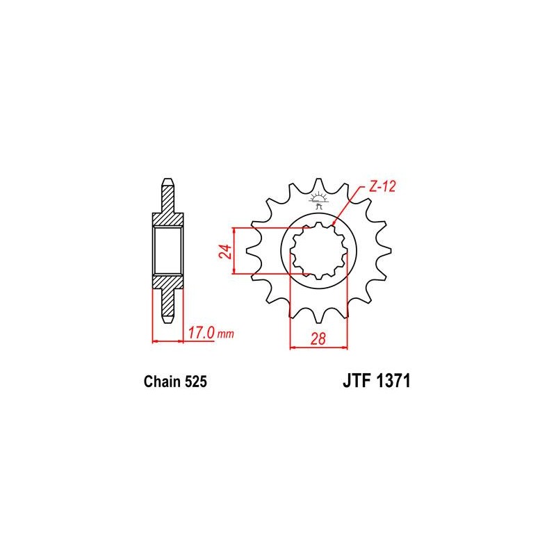 ZEBATKA NAPĘDOWA JT JTF1371.