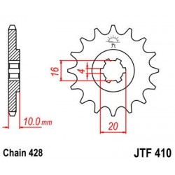 ZEBATKA NAPĘDOWA JT JTF410.