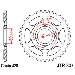 ZEBATKA NAPĘDZANA JT JTR837.