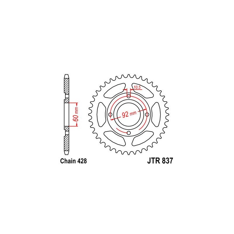 ZEBATKA NAPĘDZANA JT JTR837.