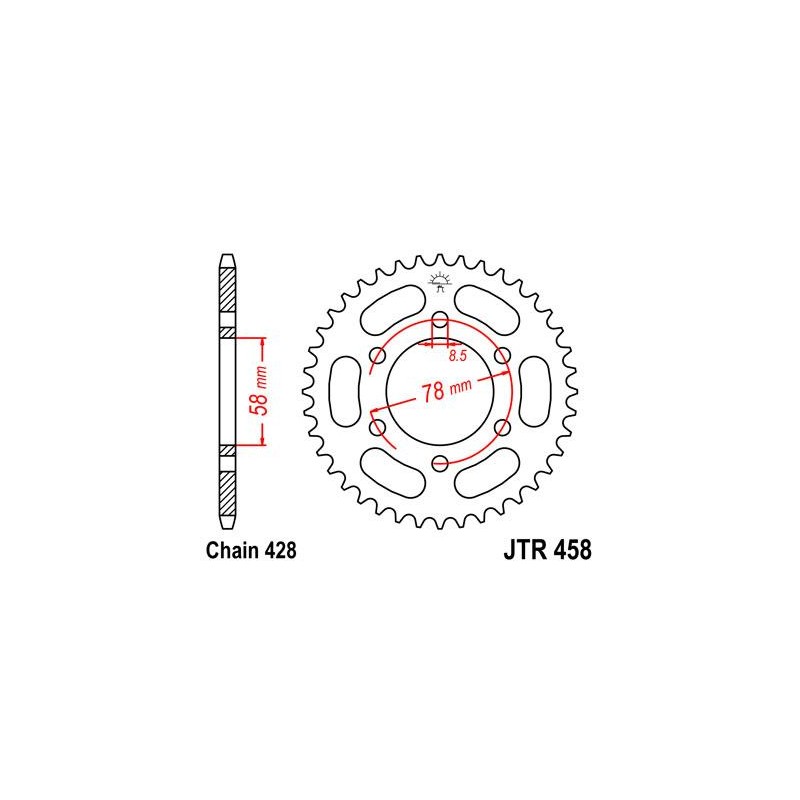 ZEBATKA NAPĘDZANA JT JTR458.