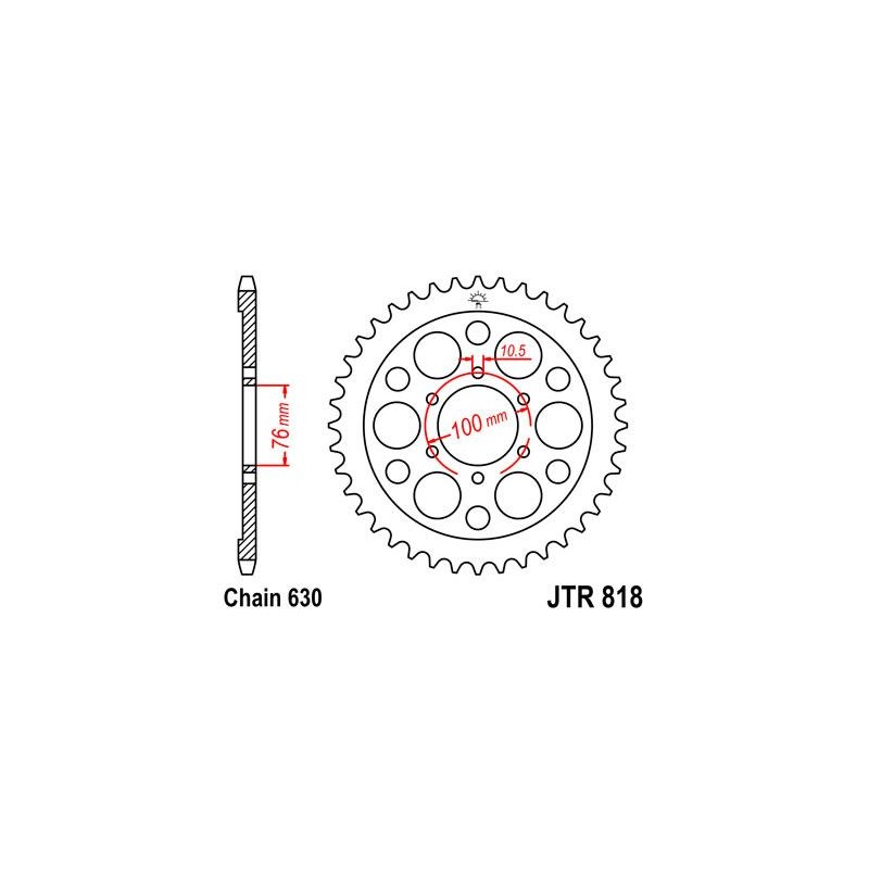 ZEBATKA NAPĘDZANA JT JTR818.