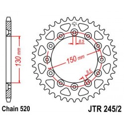 ZEBATKA NAPĘDZANA JT JTR245/2.