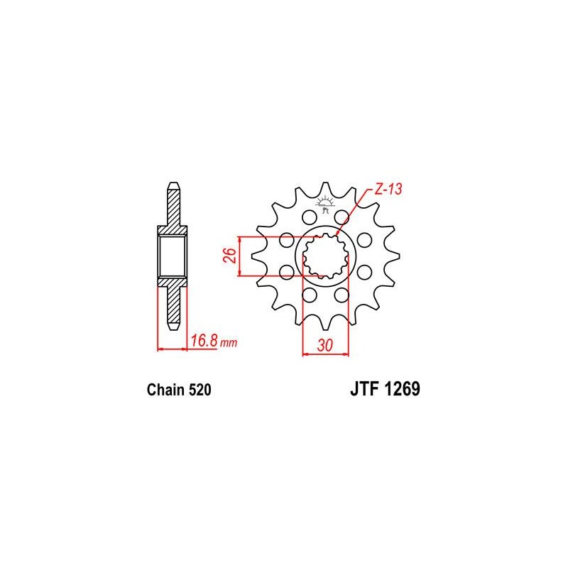 ZEBATKA NAPĘDOWA JT JTF1269.