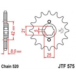 ZEBATKA NAPĘDOWA JT JTF575.