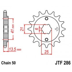 ZEBATKA NAPĘDOWA JT JTF286.