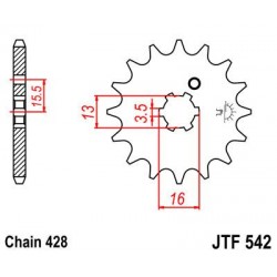 ZEBATKA NAPĘDOWA JT JTF542.