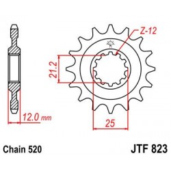 ZEBATKA NAPĘDOWA JT JTF823.