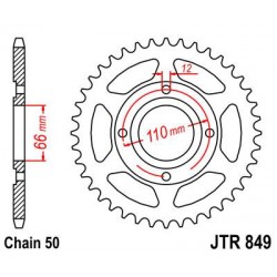 ZEBATKA NAPĘDZANA JT JTR849.