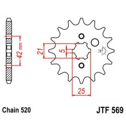 ZEBATKA NAPĘDOWA JT JTF569.