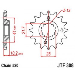 ZEBATKA NAPĘDOWA JT JTF308.