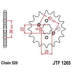 ZEBATKA NAPĘDOWA JT JTF1265.