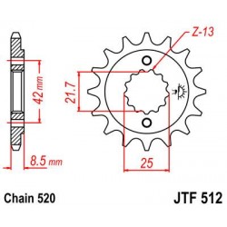 ZEBATKA NAPĘDOWA JT JTF512.
